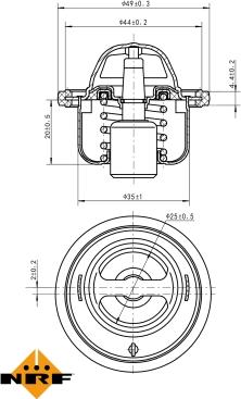 NRF 725146 - Termostato, Refrigerante autozon.pro