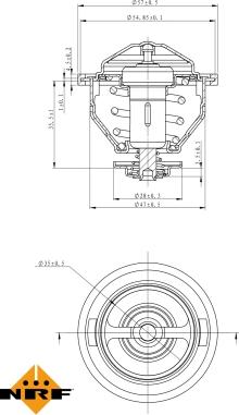 NRF 725140 - Termostato, Refrigerante autozon.pro