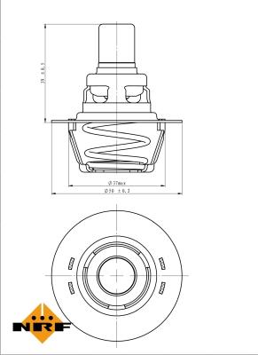 NRF 725141 - Termostato, Refrigerante autozon.pro