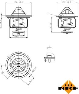 NRF 725143 - Termostato, Refrigerante autozon.pro