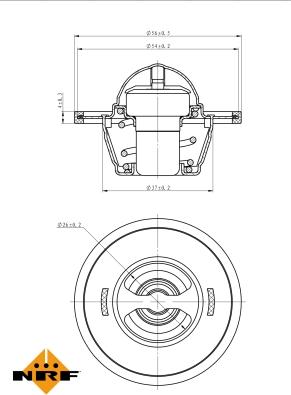 NRF 725155 - Termostato, Refrigerante autozon.pro