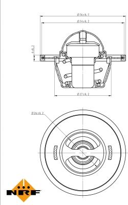 NRF 725156 - Termostato, Refrigerante autozon.pro