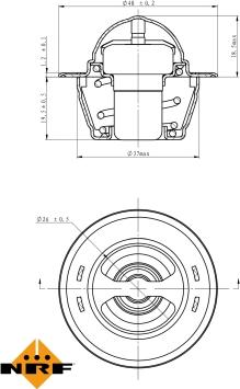 NRF 725151 - Termostato, Refrigerante autozon.pro