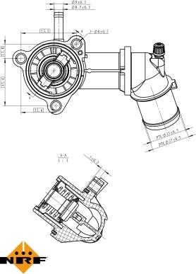 NRF 725164 - Termostato, Refrigerante autozon.pro