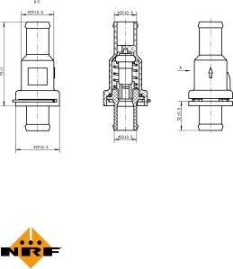 NRF 725166 - Termostato, Refrigerante autozon.pro