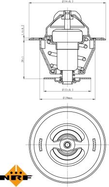 NRF 725161 - Termostato, Refrigerante autozon.pro