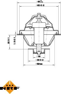 NRF 725162 - Termostato, Refrigerante autozon.pro