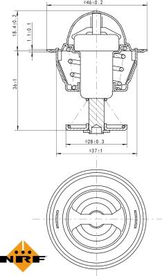 NRF 725109 - Termostato, Refrigerante autozon.pro