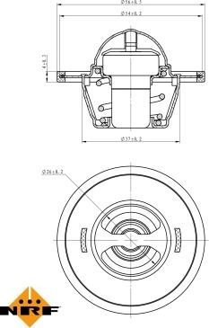 NRF 725104 - Termostato, Refrigerante autozon.pro