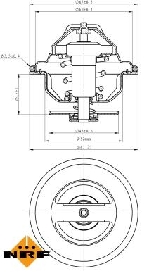 NRF 725106 - Termostato, Refrigerante autozon.pro