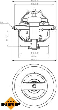 NRF 725100 - Termostato, Refrigerante autozon.pro