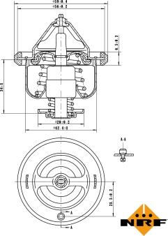 NRF 725108 - Termostato, Refrigerante autozon.pro