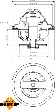 NRF 725103 - Termostato, Refrigerante autozon.pro