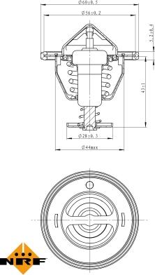 NRF 725107 - Termostato, Refrigerante autozon.pro