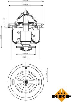 NRF 725110 - Termostato, Refrigerante autozon.pro