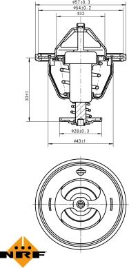 NRF 725111 - Termostato, Refrigerante autozon.pro