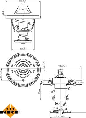 NRF 725118 - Termostato, Refrigerante autozon.pro