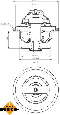 NRF 725117 - Termostato, Refrigerante autozon.pro