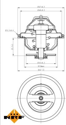 NRF 725184 - Termostato, Refrigerante autozon.pro