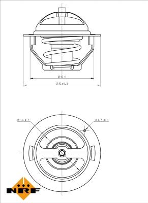 NRF 725181 - Termostato, Refrigerante autozon.pro