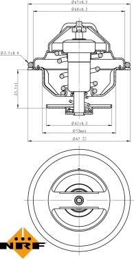 NRF 725188 - Termostato, Refrigerante autozon.pro