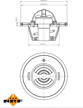 NRF 725183 - Termostato, Refrigerante autozon.pro