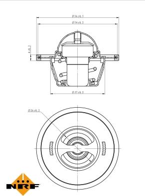 NRF 725135 - Termostato, Refrigerante autozon.pro