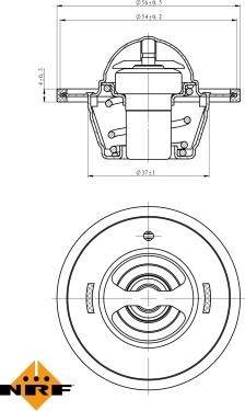 NRF 725136 - Termostato, Refrigerante autozon.pro