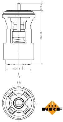 NRF 725133 - Termostato, Refrigerante autozon.pro