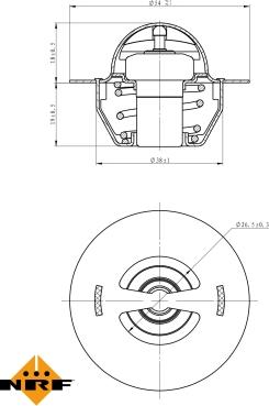 NRF 725129 - Termostato, Refrigerante autozon.pro