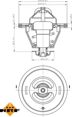 NRF 725125 - Termostato, Refrigerante autozon.pro