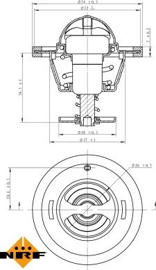 NRF 725126 - Termostato, Refrigerante autozon.pro