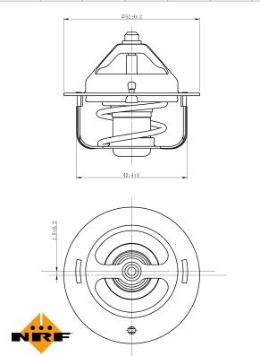 NRF 725120 - Termostato, Refrigerante autozon.pro