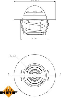 NRF 725128 - Termostato, Refrigerante autozon.pro