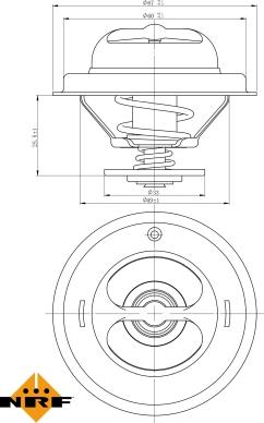 NRF 725123 - Termostato, Refrigerante autozon.pro