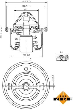 NRF 725127 - Termostato, Refrigerante autozon.pro