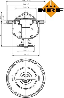 NRF 725176 - Termostato, Refrigerante autozon.pro