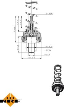 NRF 725204 - Termostato, Refrigerante autozon.pro