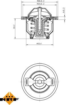 NRF 725205 - Termostato, Refrigerante autozon.pro