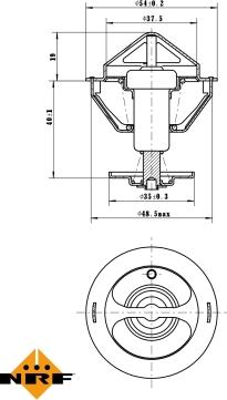 NRF 725200 - Termostato, Refrigerante autozon.pro