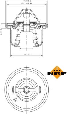 NRF 725208 - Termostato, Refrigerante autozon.pro