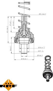 NRF 725203 - Termostato, Refrigerante autozon.pro