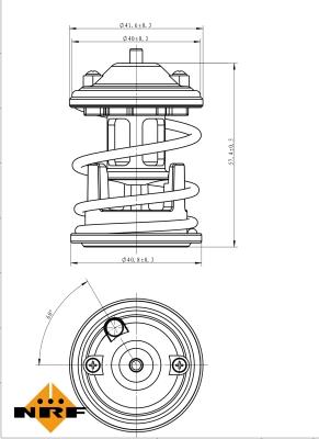 NRF 725219 - Termostato, Refrigerante autozon.pro