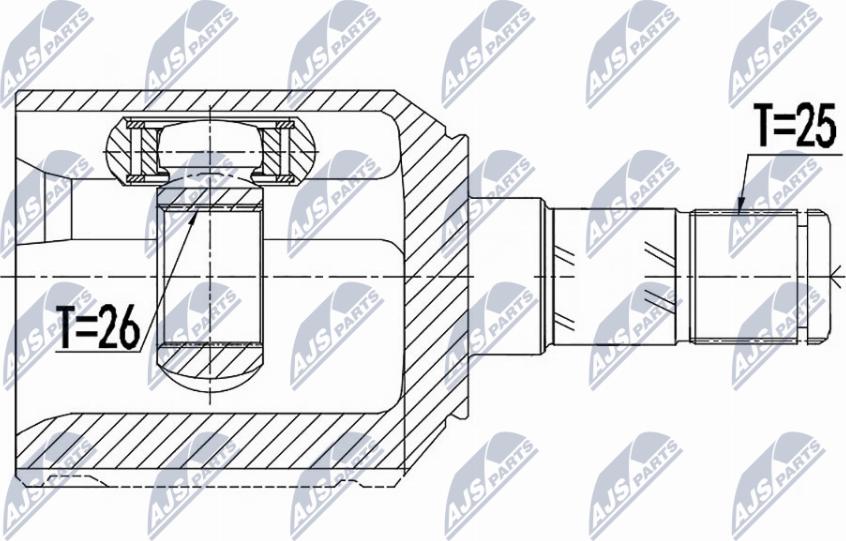 NTY NPW-AR-011 - Kit giunti, Semiasse autozon.pro