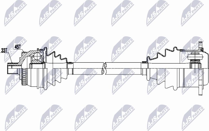 NTY NPW-AU-097 - Albero motore / Semiasse autozon.pro