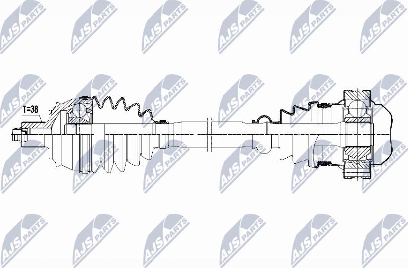 NTY NPW-AU-050 - Albero motore / Semiasse autozon.pro