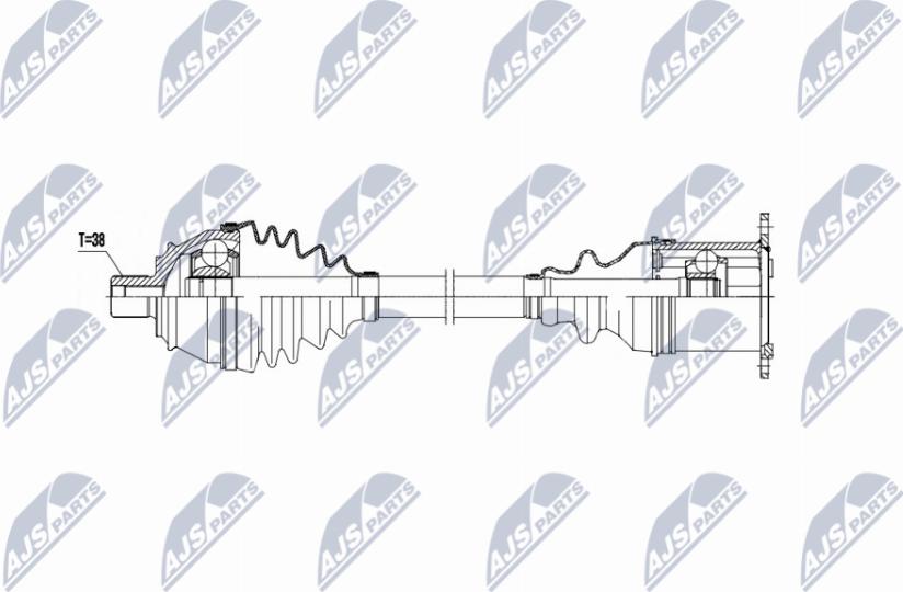 NTY NPW-AU-057 - Albero motore / Semiasse autozon.pro