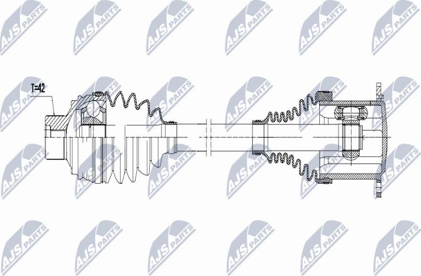 NTY NPW-AU-009 - Albero motore / Semiasse autozon.pro