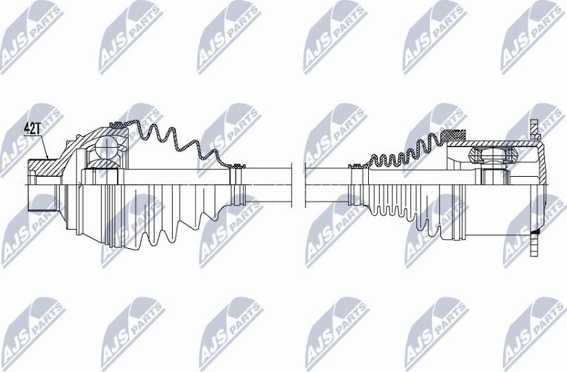 NTY NPW-AU-011 - Albero motore / Semiasse autozon.pro