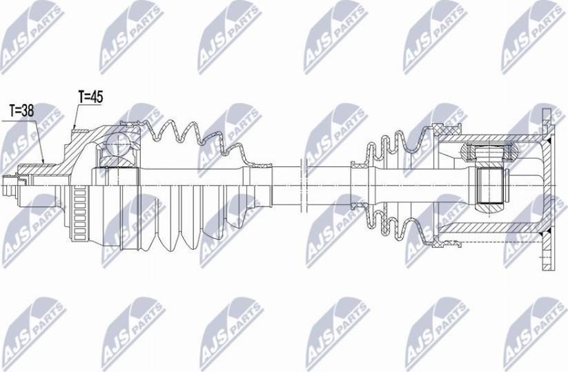 NTY NPW-AU-029 - Albero motore / Semiasse autozon.pro